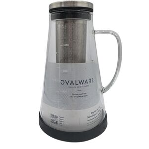 Ovalware RJ3 Cold Brew Coffee Maker 32 Oz OVALWARE Airtight Cold Brew Iced NEW